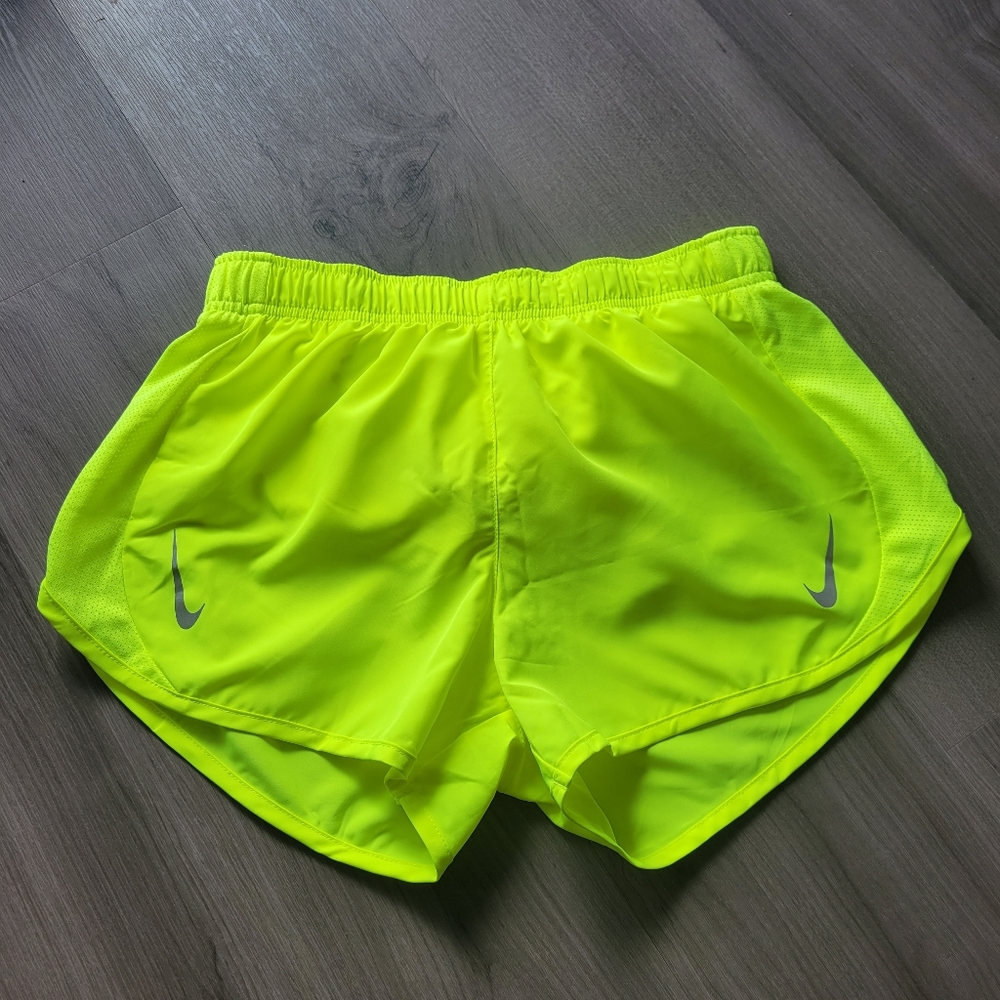 Nike Dri-Fit Running Shorts in Neon Green-Yellow